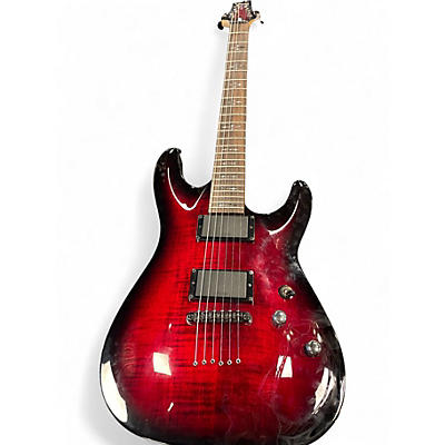 Used Schecter Guitar Research Gryphon Diamond Series Crimson Red Trans Solid Body Electric Guitar