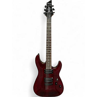 Used Schecter Guitar Research Gryphon Limited Edition Trans Crimson Red Solid Body Electric Guitar