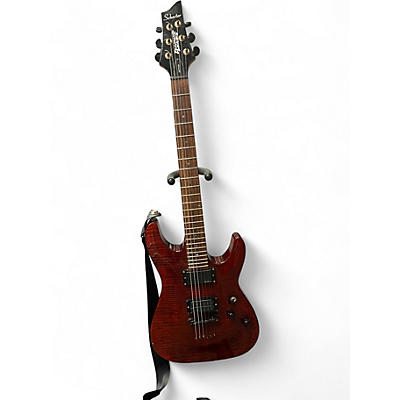 Used Schecter Guitar Research Gryphon Limited Edition Trans Crimson Red Solid Body Electric Guitar