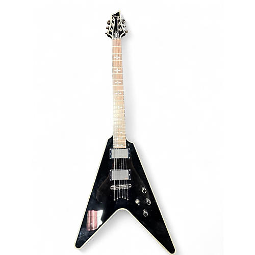 Used Schecter Guitar Research HELLRA Black Solid Body Electric Guitar Black