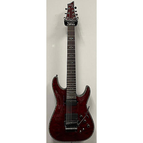 Schecter Guitar Research Used Schecter Guitar Research HELLRAISER C-7 FRS Black Cherry Solid Body Electric Guitar Black Cherry