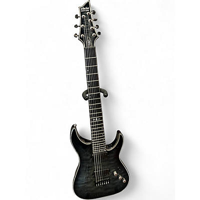 Used Schecter Guitar Research HELLRAISER C7 HYBRID BLACK BURST Solid Body Electric Guitar