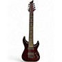 Used Schecter Guitar Research HELLRAISER C8 Black Cherry Solid Body Electric Guitar Black Cherry