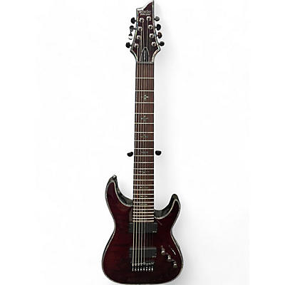 Schecter Guitar Research Used Schecter Guitar Research HELLRAISER C8 Crimson Red Trans Solid Body Electric Guitar