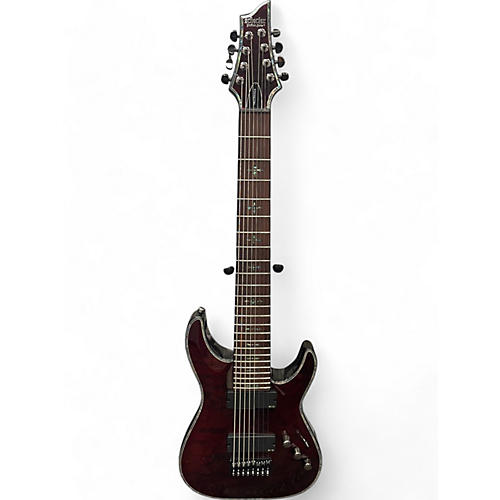 Schecter Guitar Research Used Schecter Guitar Research HELLRAISER C8 Crimson Red Trans Solid Body Electric Guitar Crimson Red Trans