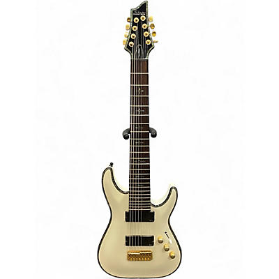 Used Schecter Guitar Research HELLRAISER C8 WHITE Solid Body Electric Guitar