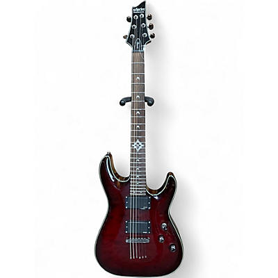 Used Schecter Guitar Research HELLRAISER DLX Crimson Burst Solid Body Electric Guitar
