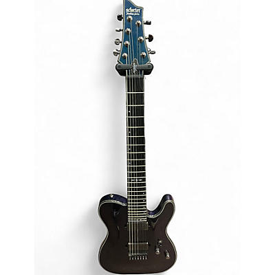 Used Schecter Guitar Research HELLRAISER HYBRID PT 7 VIOLET PURPLE Solid Body Electric Guitar
