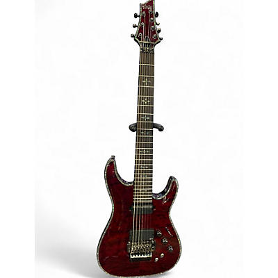 Used Schecter Guitar Research HELLRAISER-S Black Cherry Solid Body Electric Guitar