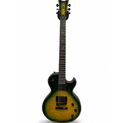 Used Schecter Guitar Research HELLRAISER SOLO II DRAGONBURST Solid Body Electric Guitar DRAGONBURST
