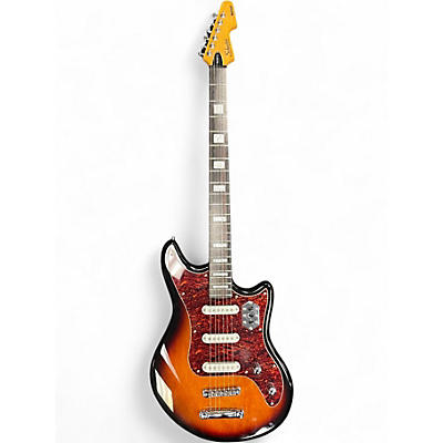 Used Schecter Guitar Research Hellcat VI Baritone 2 Tone Sunburst Solid Body Electric Guitar