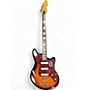Used Schecter Guitar Research Hellcat VI Baritone 2 Tone Sunburst Solid Body Electric Guitar 2 Tone Sunburst