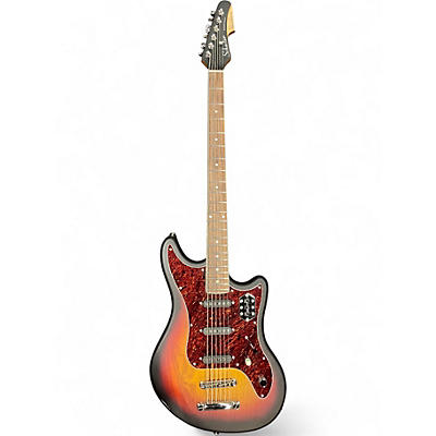 Used Schecter Guitar Research Hellcat VI Baritone 3 Color Sunburst Solid Body Electric Guitar