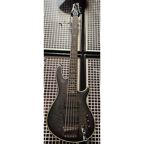 Schecter Guitar Research Used Schecter Guitar Research Hellraiser 5 String Black And Gray Electric Bass Guitar black and gray