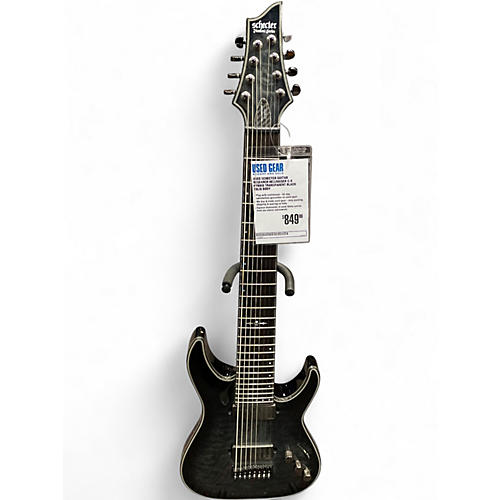 Used Schecter Guitar Research Hellraiser C-8 Hybrid TRANSPARENT BLACK Solid Body Electric Guitar TRANSPARENT BLACK