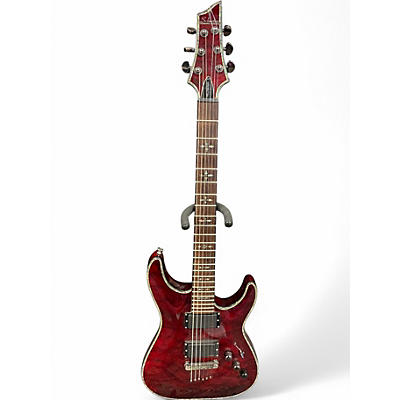 Used Schecter Guitar Research Hellraiser C1 Black Cherry Solid Body Electric Guitar