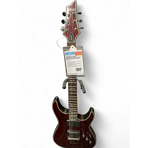 Used Schecter Guitar Research Hellraiser C1 Black Cherry Solid Body Electric Guitar Black Cherry