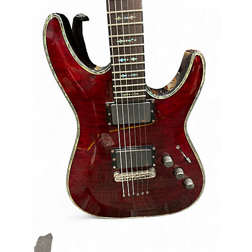 Used Schecter Guitar Research Hellraiser C1 Black Cherry Solid Body Electric Guitar Black Cherry