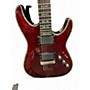 Used Schecter Guitar Research Hellraiser C1 Black Cherry Solid Body Electric Guitar Black Cherry