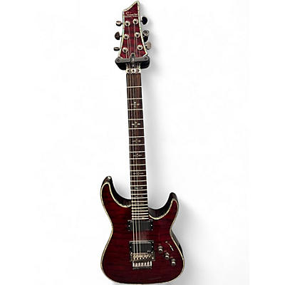 Used Schecter Guitar Research Hellraiser C1 Black Cherry Solid Body Electric Guitar