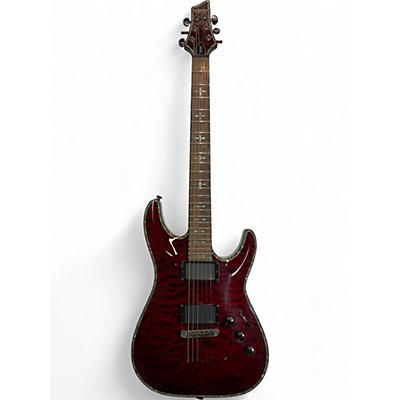 Used Schecter Guitar Research Hellraiser C1 Black Cherry Solid Body Electric Guitar