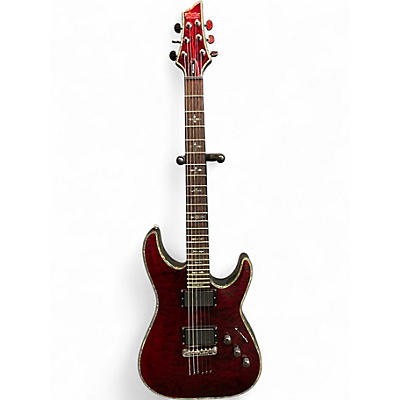 Used Schecter Guitar Research Hellraiser C1 Black Cherry Solid Body Electric Guitar