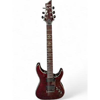 Used Schecter Guitar Research Hellraiser C1 Black Cherry Solid Body Electric Guitar