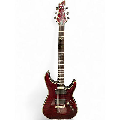 Used Schecter Guitar Research Hellraiser C1 Black Cherry Solid Body Electric Guitar