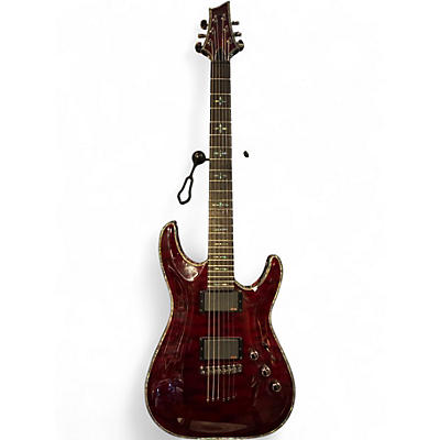 Used Schecter Guitar Research Hellraiser C1 Black Cherry Solid Body Electric Guitar