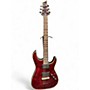Used Schecter Guitar Research Hellraiser C1 Black Cherry Solid Body Electric Guitar Black Cherry