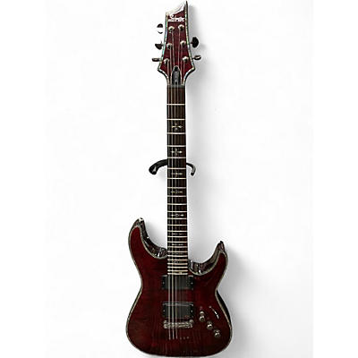 Used Schecter Guitar Research Hellraiser C1 Black Cherry Solid Body Electric Guitar