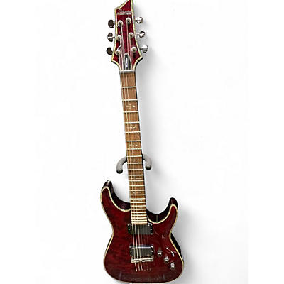 Used Schecter Guitar Research Hellraiser C1 Black Cherry Solid Body Electric Guitar