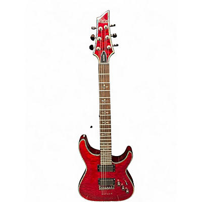 Used Schecter Guitar Research Hellraiser C1 Black Cherry Solid Body Electric Guitar