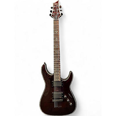 Used Schecter Guitar Research Hellraiser C1 Black Cherry Solid Body Electric Guitar