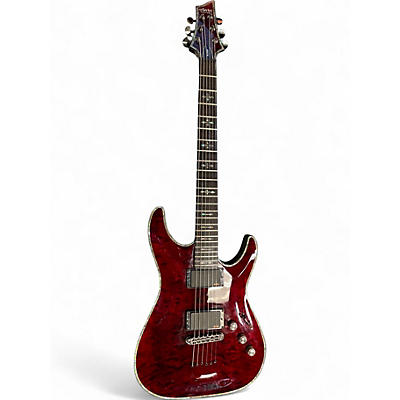 Used Schecter Guitar Research Hellraiser C1 Black Cherry Solid Body Electric Guitar