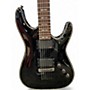 Used Schecter Guitar Research Hellraiser C1 Black Solid Body Electric Guitar Black