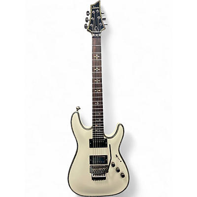 Used Schecter Guitar Research Hellraiser C1 FR Antique White Solid Body Electric Guitar