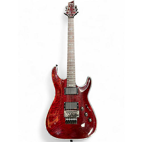 Used Schecter Guitar Research Hellraiser C1 FR Black Cherry Solid Body Electric Guitar Black Cherry