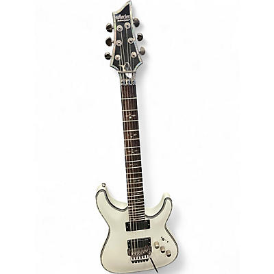 Used Schecter Guitar Research Hellraiser C1 Floyd Rose Alpine White Solid Body Electric Guitar