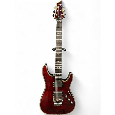 Used Schecter Guitar Research Hellraiser C1 Floyd Rose Black Cherry Solid Body Electric Guitar