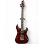 Used Schecter Guitar Research Hellraiser C1 Floyd Rose Black Cherry Solid Body Electric Guitar Black Cherry
