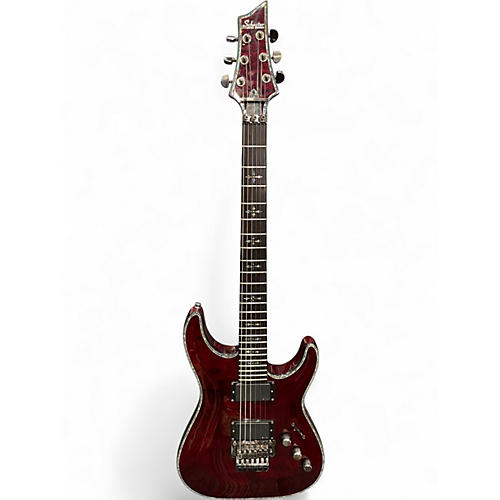 Used Schecter Guitar Research Hellraiser C1 Floyd Rose Black Cherry Solid Body Electric Guitar Black Cherry