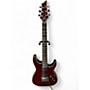 Used Schecter Guitar Research Hellraiser C1 Floyd Rose Black Cherry Solid Body Electric Guitar Black Cherry
