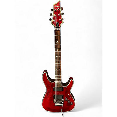 Used Schecter Guitar Research Hellraiser C1 Floyd Rose Black Cherry Solid Body Electric Guitar