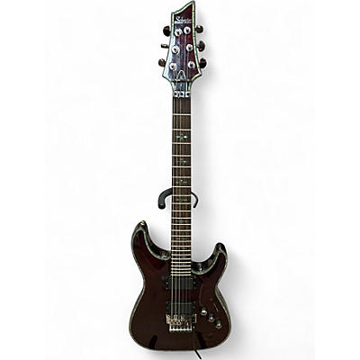 Used Schecter Guitar Research Hellraiser C1 Floyd Rose Black Cherry Solid Body Electric Guitar