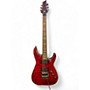 Used Schecter Guitar Research Hellraiser C1 Floyd Rose Black Cherry Solid Body Electric Guitar Black Cherry