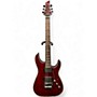 Used Schecter Guitar Research Hellraiser C1 Floyd Rose Black Cherry Solid Body Electric Guitar Black Cherry