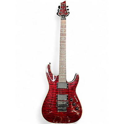 Used Schecter Guitar Research Hellraiser C1 Floyd Rose Black Cherry Solid Body Electric Guitar