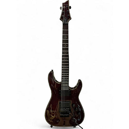 Used Schecter Guitar Research Hellraiser C1 Floyd Rose Crimson Red Trans Solid Body Electric Guitar Crimson Red Trans
