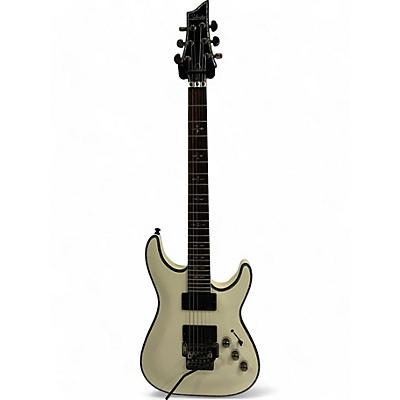 Schecter Guitar Research Used Schecter Guitar Research Hellraiser C1 Floyd Rose Pearl White Solid Body Electric Guitar